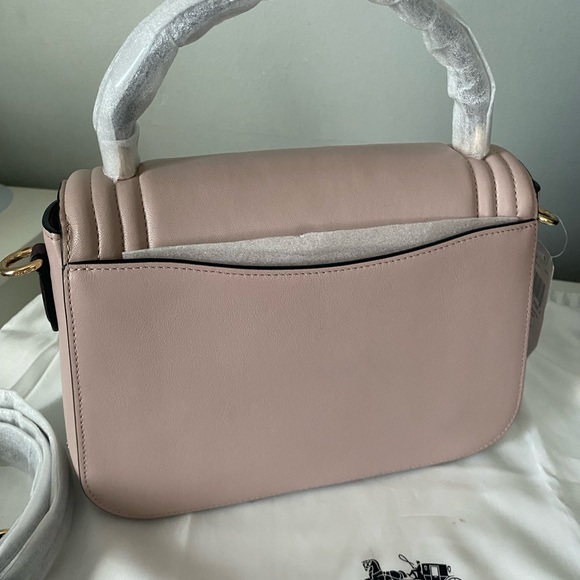 Coach Marlie Top Handle Satchel In Colorblock With Border Quilting - Picture 7 of 11